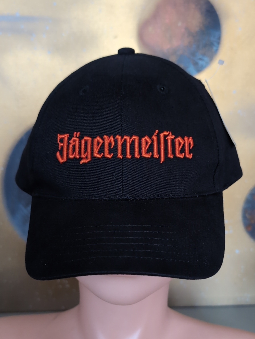 Jagermeister Embroidered Logo Black Baseball Cap